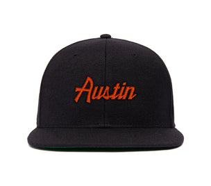 Austin Chain Fitted wool baseball cap