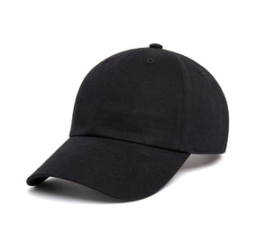 Clean Black Dad Hat wool baseball cap