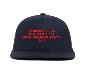Foxborough 2014 Name wool baseball cap