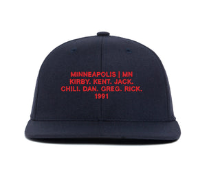 Minneapolis 1991 Name wool baseball cap