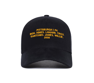 Pittsburgh 2008 Name 5-Panel wool baseball cap
