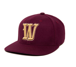 Ligature “W” 3D wool baseball cap
