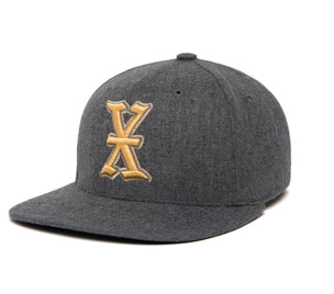 Ligature “X” 3D wool baseball cap