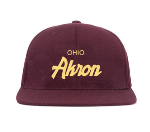 Akron wool baseball cap