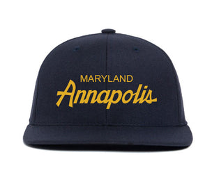 Annapolis wool baseball cap