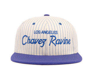 Chavez Ravine Pinstripe wool baseball cap