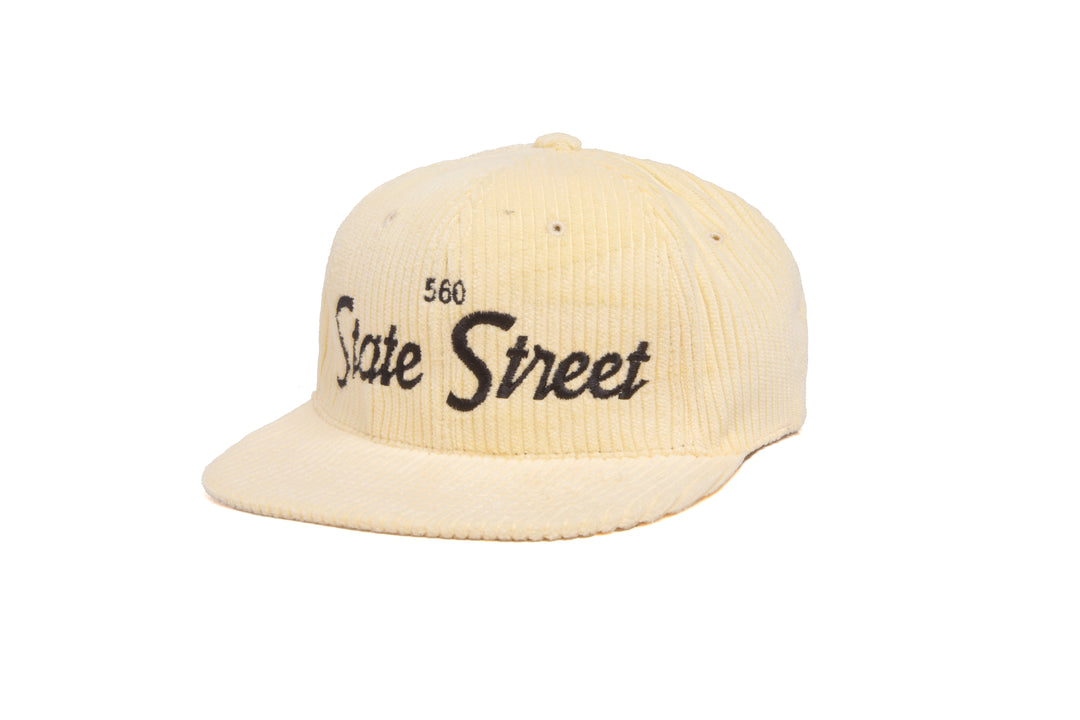 560 State Street 6-Wale Cord wool baseball cap