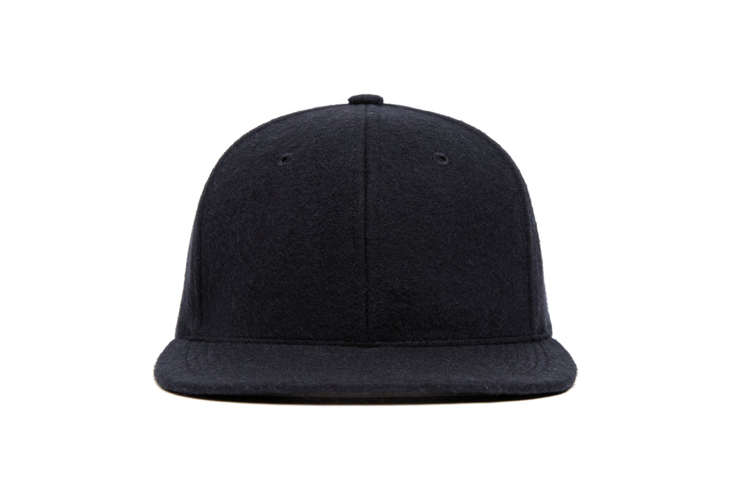 Clean Black Cashmere wool baseball cap