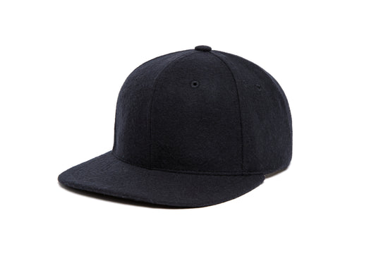 Clean Black Cashmere wool baseball cap