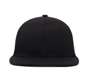 Clean Black Gabardine wool baseball cap