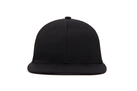 Clean Black Gabardine wool baseball cap