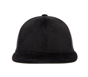 Clean Black Velvet wool baseball cap