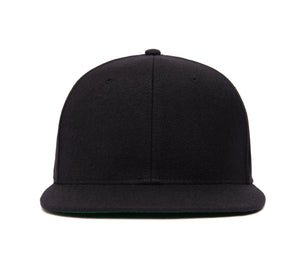 The Courtside Clean Black wool baseball cap