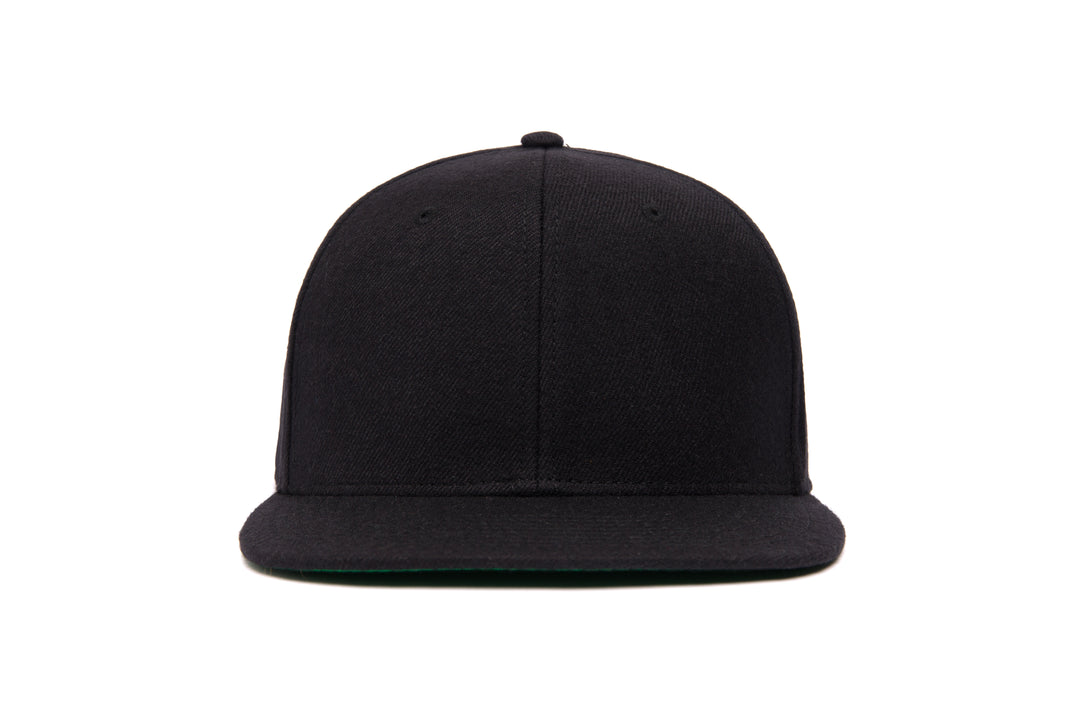 The Courtside Clean Black wool baseball cap