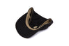 Clean Black Wool Dad Hat
    wool baseball cap indicator