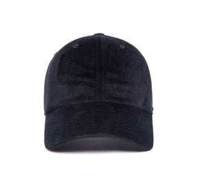Clean Black 21-Wale Cord Dad Hat wool baseball cap