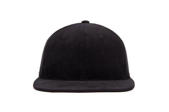 Clean Black 21-Wale CORD wool baseball cap