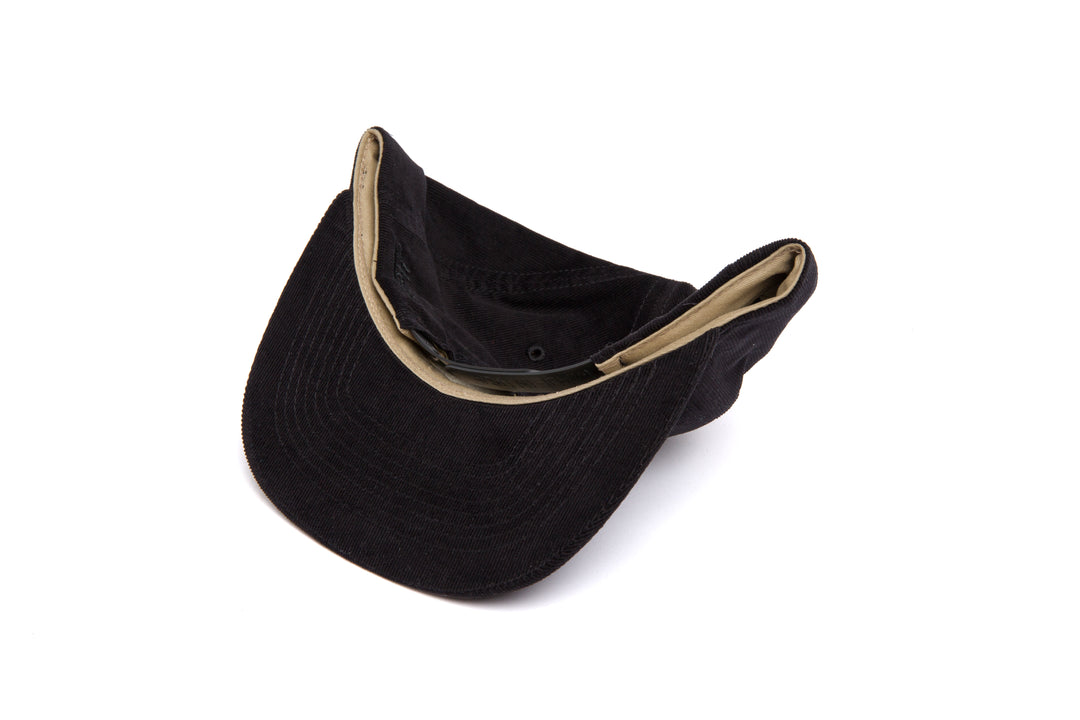 Clean Black 21-Wale CORD wool baseball cap