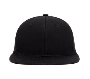 Clean Black Canvas wool baseball cap
