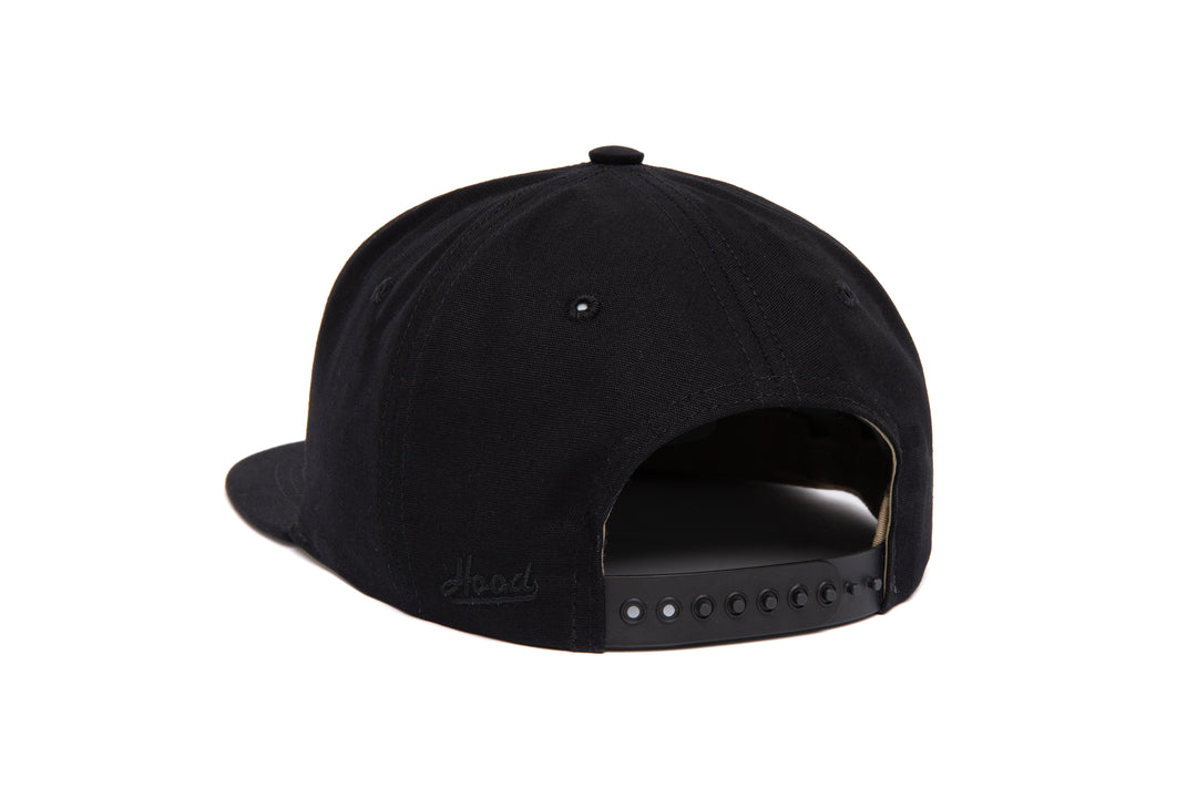Clean Black Canvas wool baseball cap