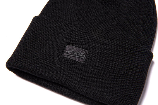 Clean Black Beanie wool baseball cap