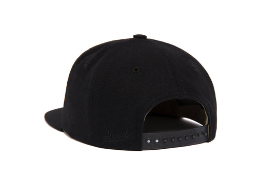 Clean Black / White Color Block wool baseball cap
