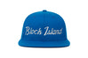 Block Island
    wool baseball cap indicator