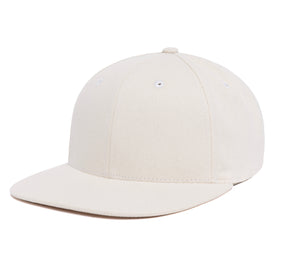 Clean Bone Brushed Twill wool baseball cap