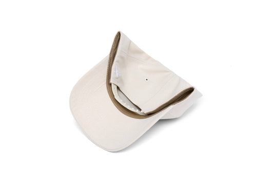 Clean Bone Brushed Twill 5-Panel wool baseball cap