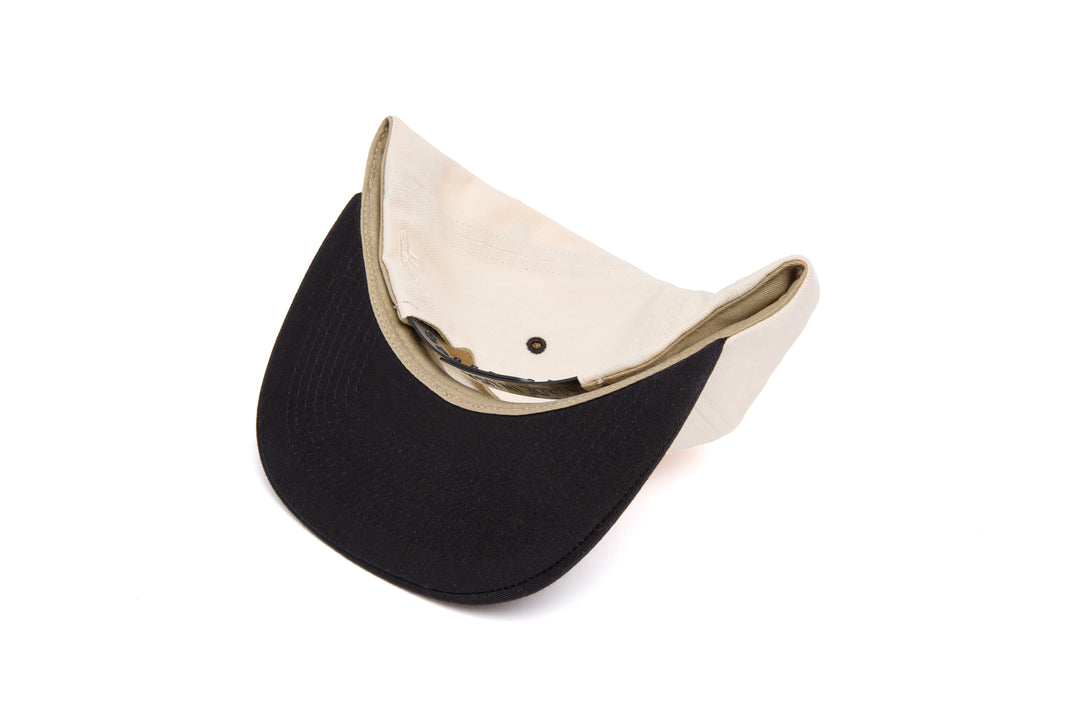Clean Bone / Black Japanese Twill Two Tone wool baseball cap