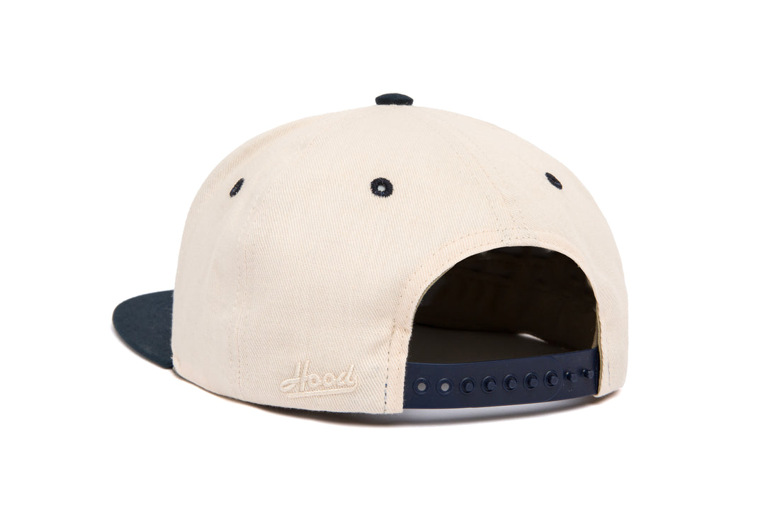 Clean Bone / Navy Japanese Twill Two Tone wool baseball cap