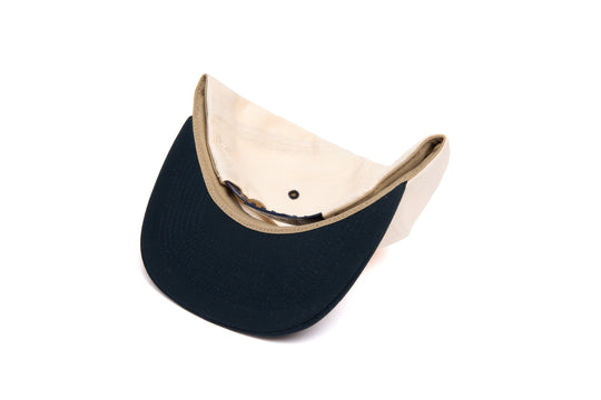 Clean Bone / Navy Japanese Twill Two Tone wool baseball cap
