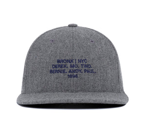 Bronx 1996 Name III wool baseball cap