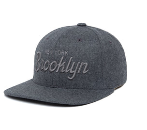 Brooklyn Tonal 3D wool baseball cap
