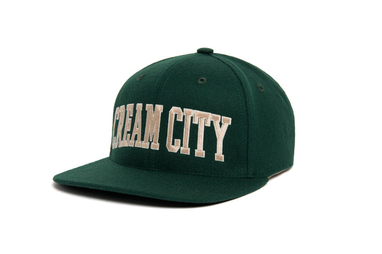 CREAM CITY wool baseball cap