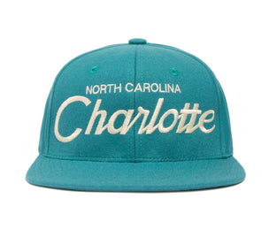 Charlotte wool baseball cap