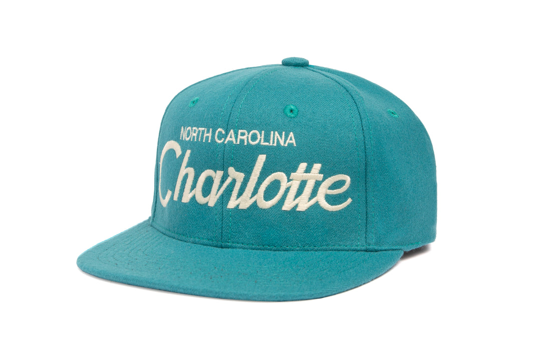 Charlotte wool baseball cap