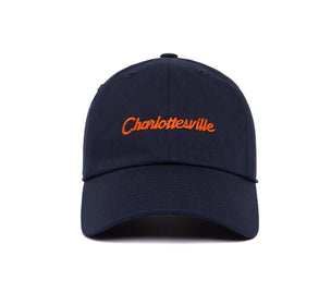 Charlottesville Microscript Dad wool baseball cap