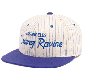 Chavez Ravine Pinstripe wool baseball cap