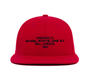 Chicago 1991 Name II wool baseball cap