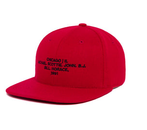 Chicago 1991 Name II wool baseball cap