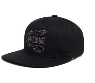 Chinatown Tonal Interlock wool baseball cap