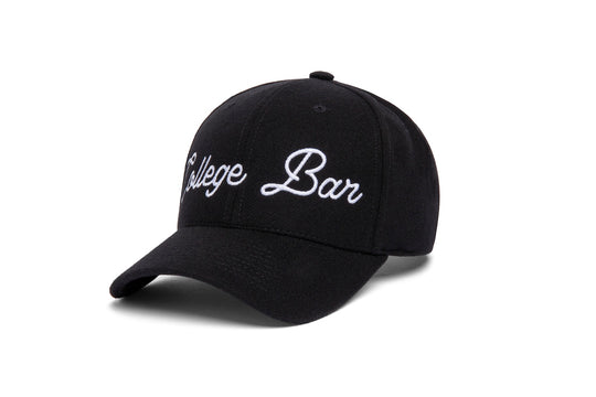 College Bar Journey Snapback Curved wool baseball cap