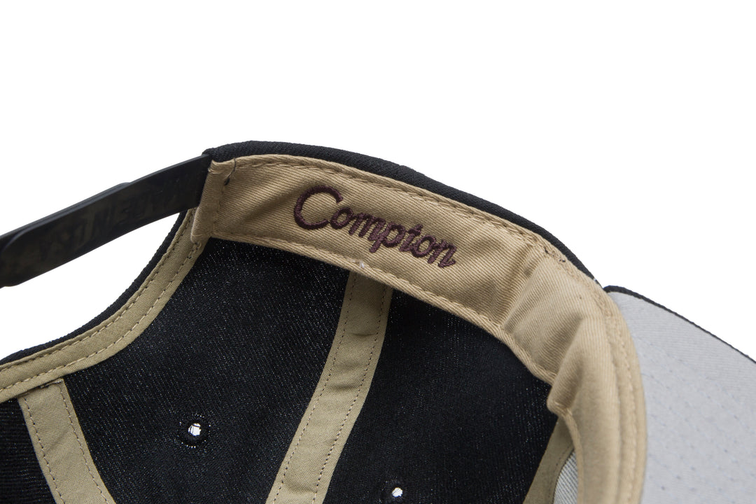 Compton Interlock wool baseball cap
