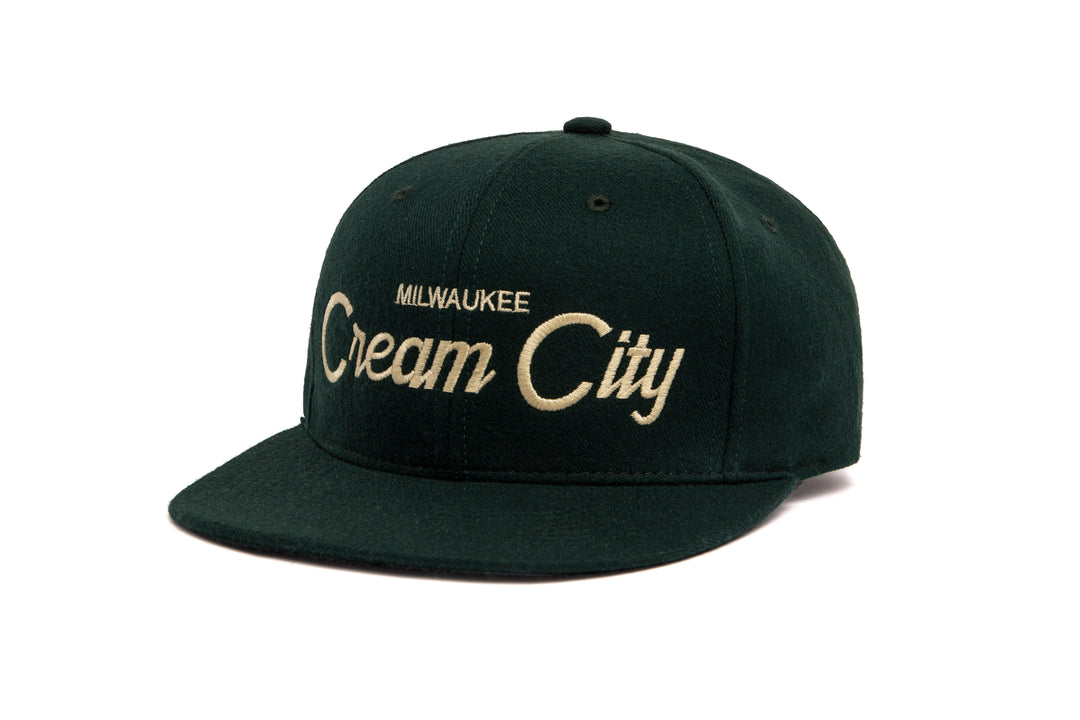 Cream City wool baseball cap
