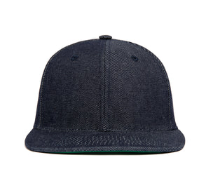 Clean Indigo Denim wool baseball cap