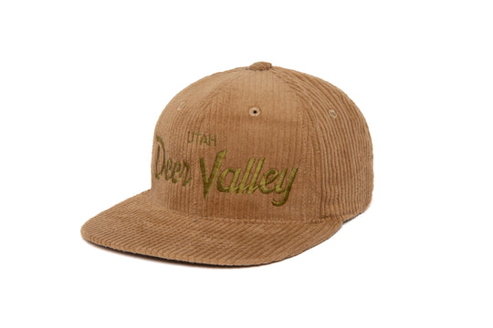 Deer Valley 6-Wale Cord wool baseball cap
