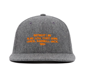 Detroit 1984 Name wool baseball cap
