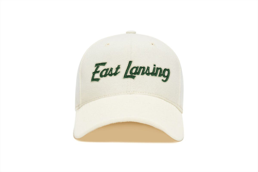 East Lansing Chain Snapback Curved wool baseball cap