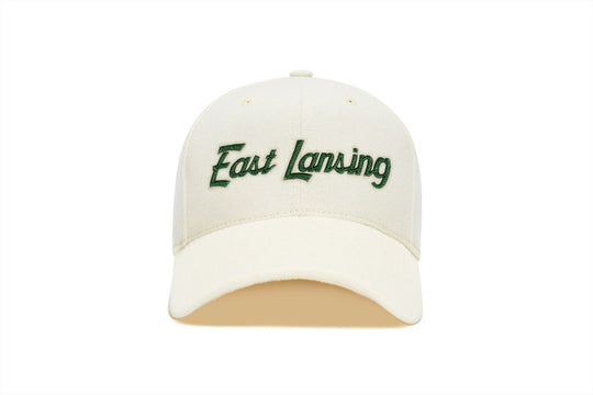 East Lansing Chain Snapback Curved wool baseball cap
